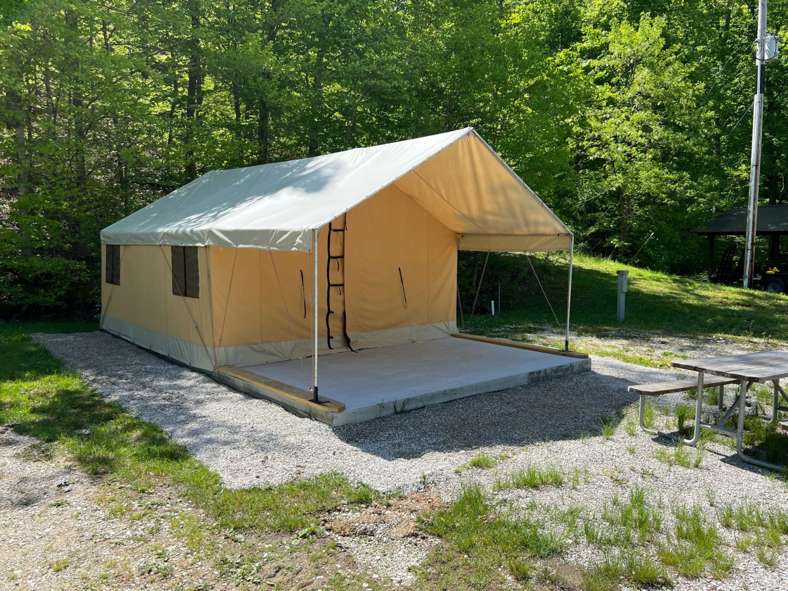 Glamping Tents Grayson Getaways Campground Camping in Grayson, KY